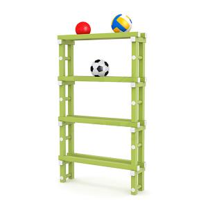 Купить Стеллаж для мячей (для бассейнов) жесткий ПВХ, 1010х260х1660 мм в Нефтеюганске 