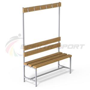Купить Скамейка с вешалкой для раздевалок (разборная) 1600 мм в Нефтеюганске 